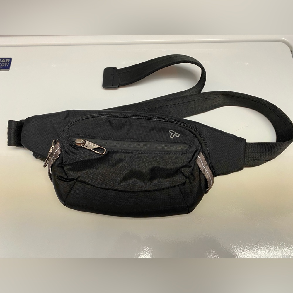 Black Travel Belt Bag by Pacsafe